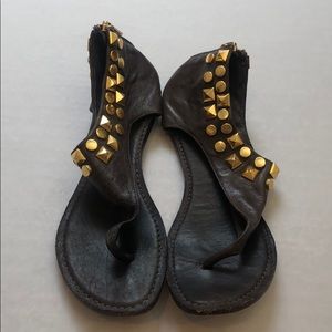 Tory Burch sandal with gold studs